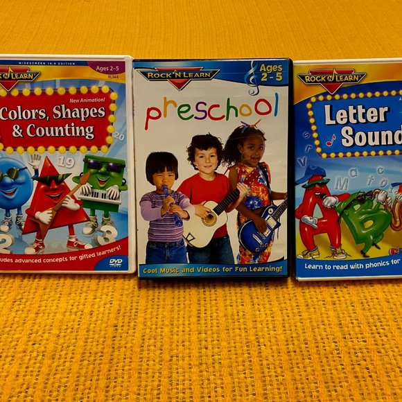 ROCK N LEARN DVD'S (Set of 3) - Picture 1 of 1